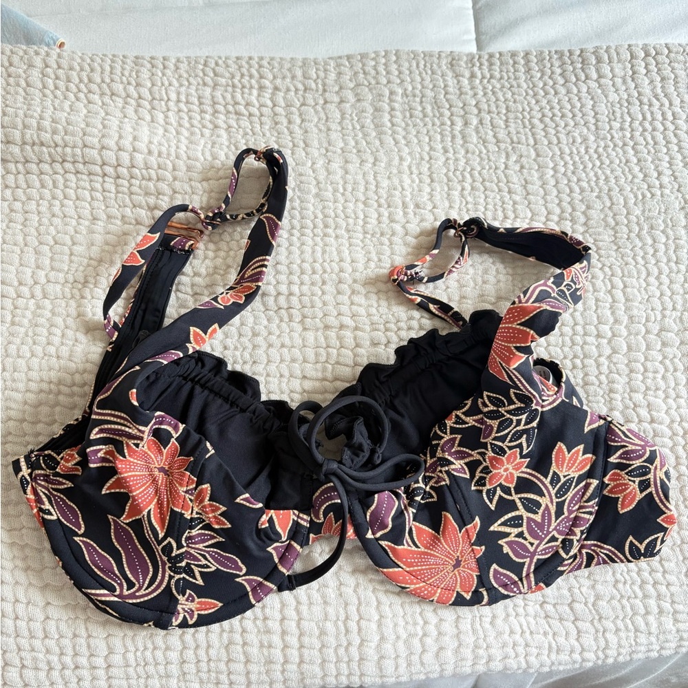 Anthropologie Black Motif swim top